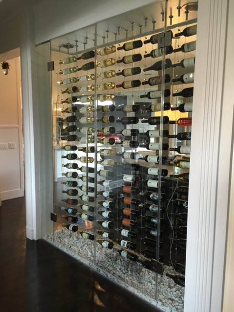 Mirrored wall wine rack new arrivals